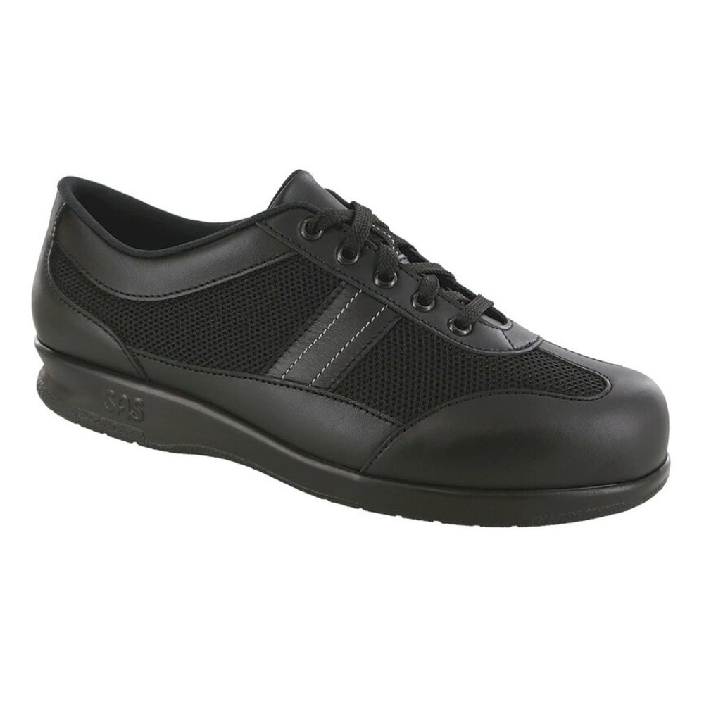 SAS FT Mesh Women 5M Black Sneakers Leather Shoes NEW IN BOX
